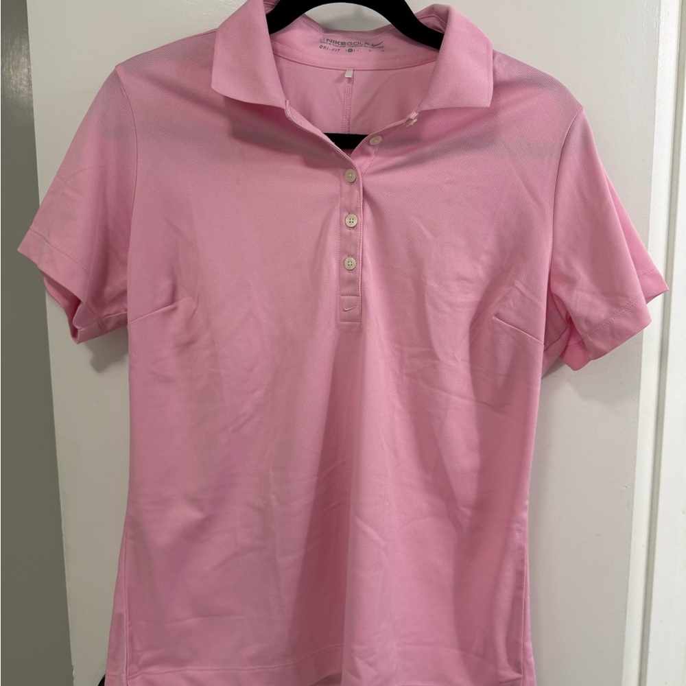 Nike Golf Dri-FIT Pink Polo Shirt – Size Large